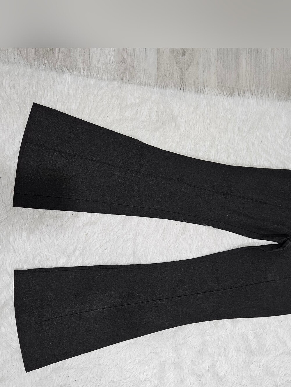 Grey Flared Dress Pants